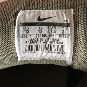 Green Nike air max’s